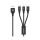 Kabel UNITEK do ładowania USB 3.0 - Lightning, USB-C, micro USB C14049BK